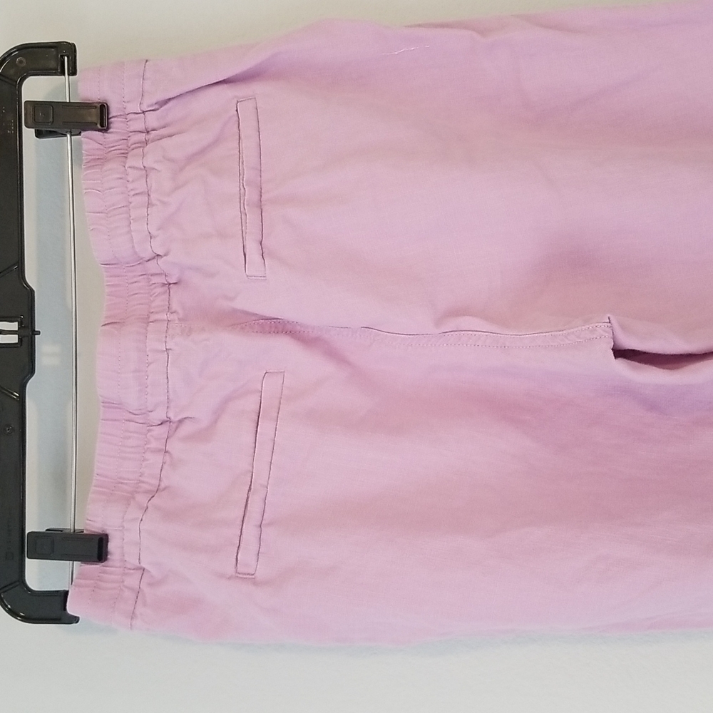 J Crew Lilac Light Purple Point Sur Linen Cuffed Jogger pants sz 00 - Picture 6 of 6